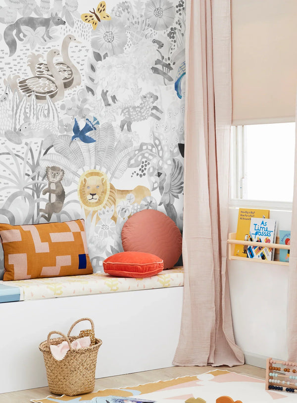 Chambre d'enfant avec le modèle LES 5 CONTINENTS.
