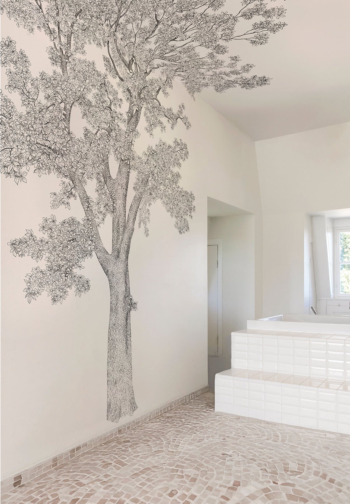 Papier peint — Salle de bain
