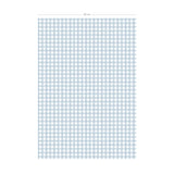 Schéma technique du papier peint Petit Vichy coloris Ciel - dimensions L50 x H1000 cm