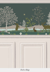 TRIO COUCOU HIBOU FRIEZE - BASEBOARD - AUGUSTE MOLDING BORDERS