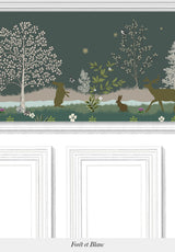 TRIO COUCOU HIBOU FRIEZE - BASEBOARD - AUGUSTE MOLDING BORDERS