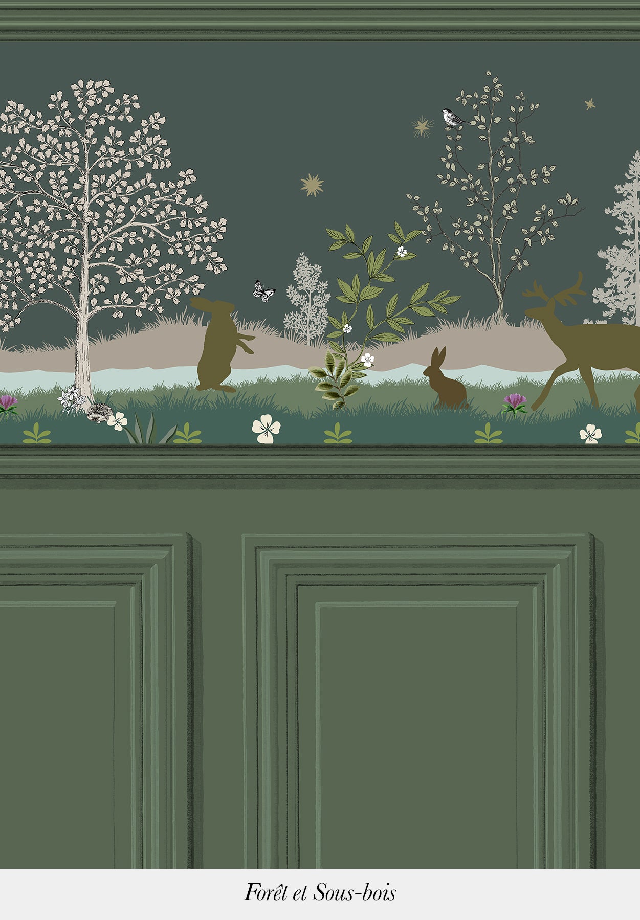 TRIO COUCOU HIBOU FRIEZE - BASEBOARD - AUGUSTE MOLDING BORDERS