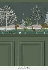 TRIO COUCOU HIBOU FRIEZE - BASEBOARD - AUGUSTE MOLDING BORDERS