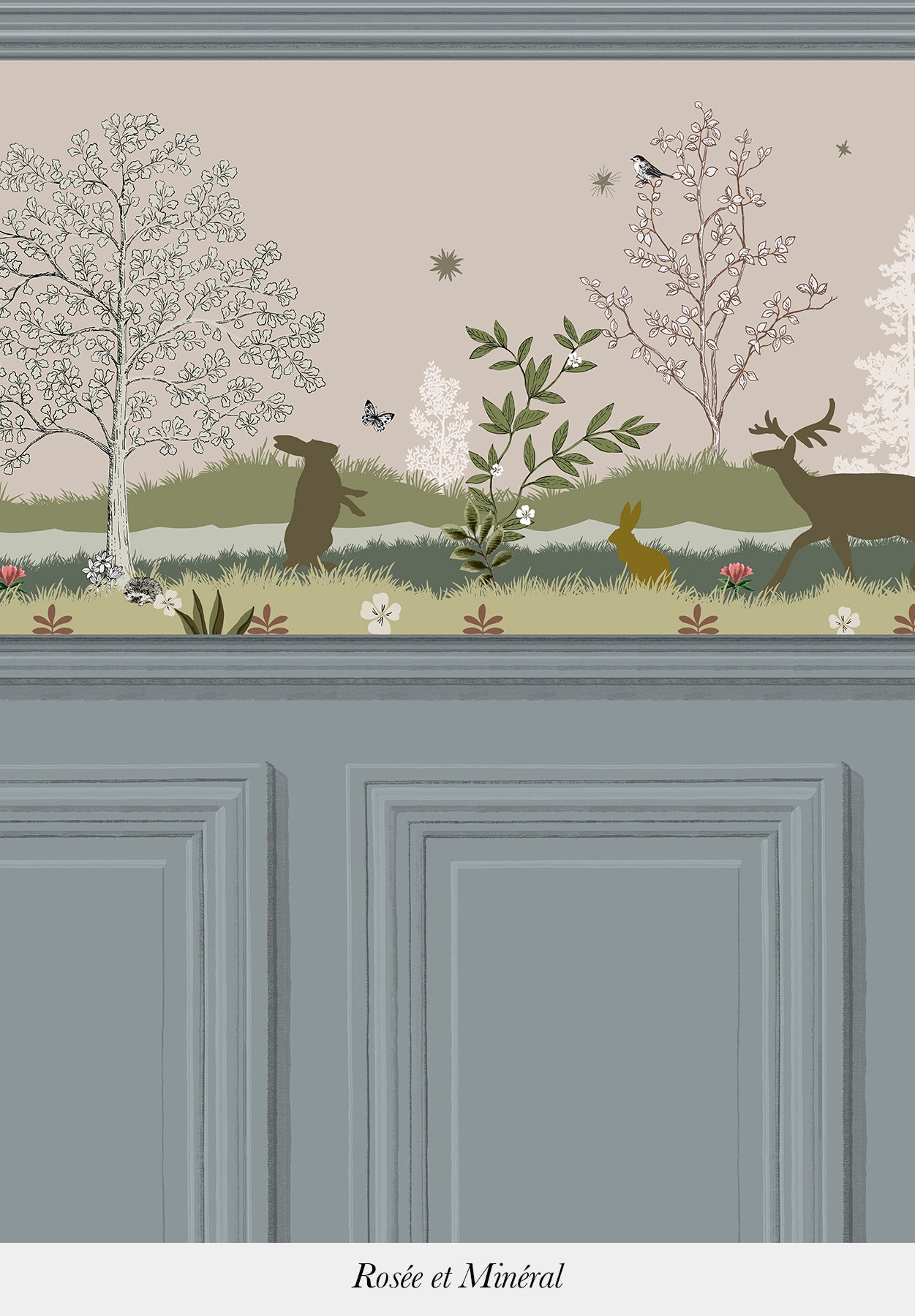 TRIO COUCOU HIBOU FRIEZE - BASEBOARD - AUGUSTE MOLDING BORDERS