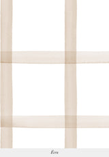 Gros plan sur le motif du papier peint Quadrille coloris Écru
