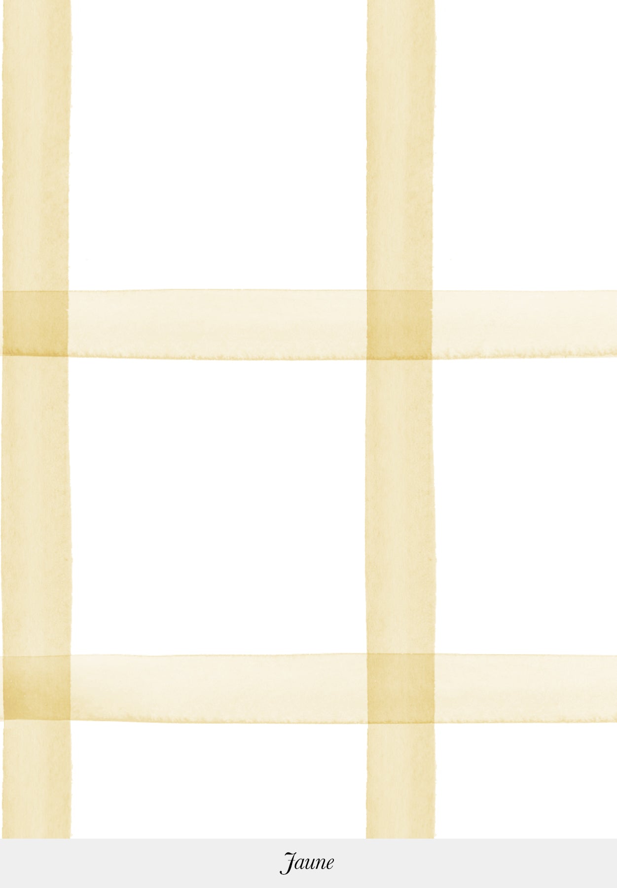 Gros plan sur le motif du papier peint Quadrille coloris Jaune
