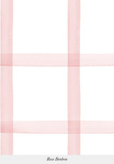 Gros plan sur le motif du papier peint Quadrille coloris Rose Bonbon