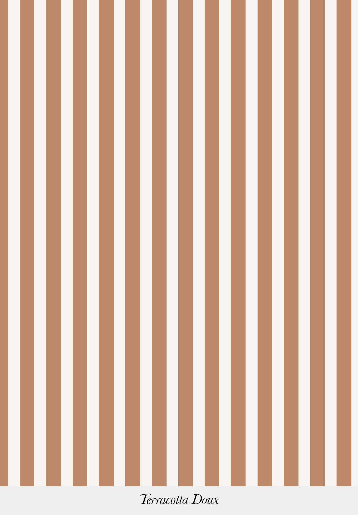 Gros plan sur le motif du papier peint Julia coloris Terracotta Doux