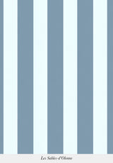 Papier peint à rayures verticales bleu clair et blanc motif graphique