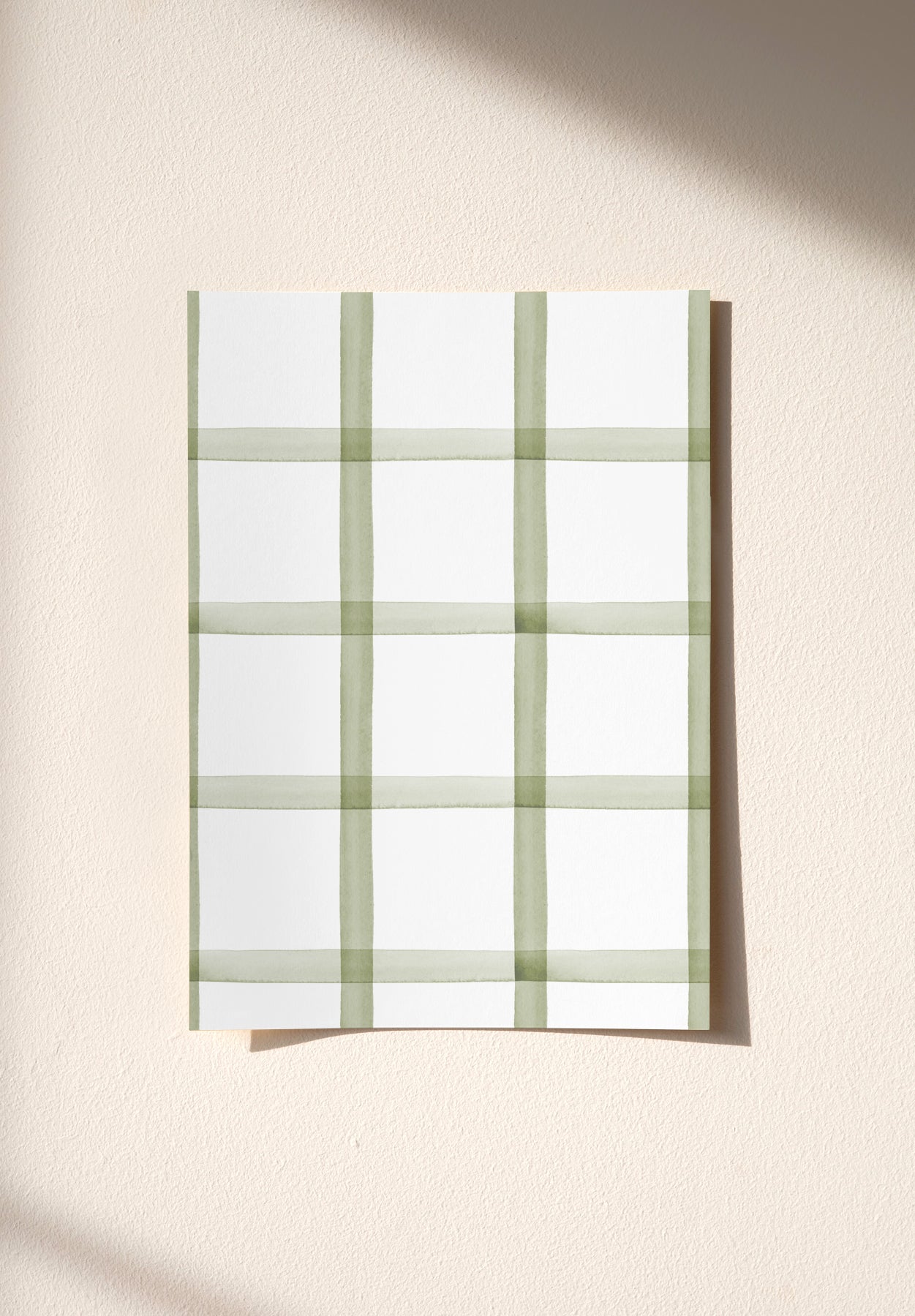 Échantillon papier peint Quadrille coloris Vert Olive