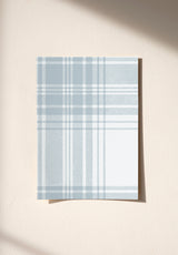 Échantillon papier peint Tartan coloris Ciel