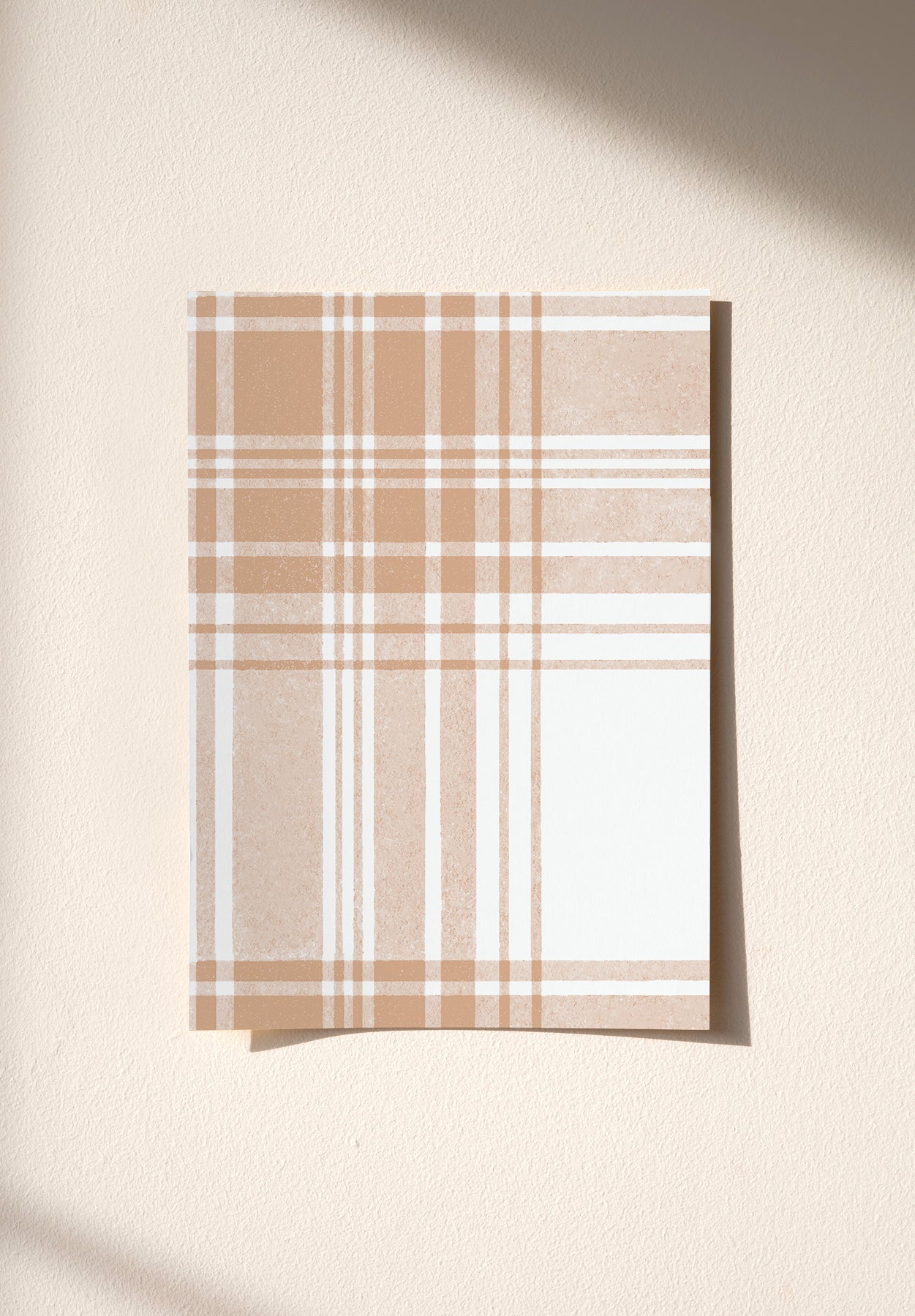 Échantillon papier peint Tartan coloris Terracotta Doux