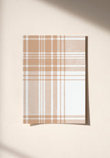 Échantillon papier peint Tartan coloris Terracotta Doux