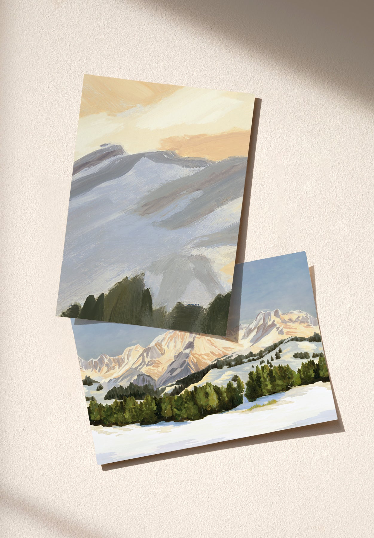Neige de printemps échantillon - MOCKUP_PACK_DUO_A4_OMBRE_NEIGE_DE_PRINTEMPS_AURORE