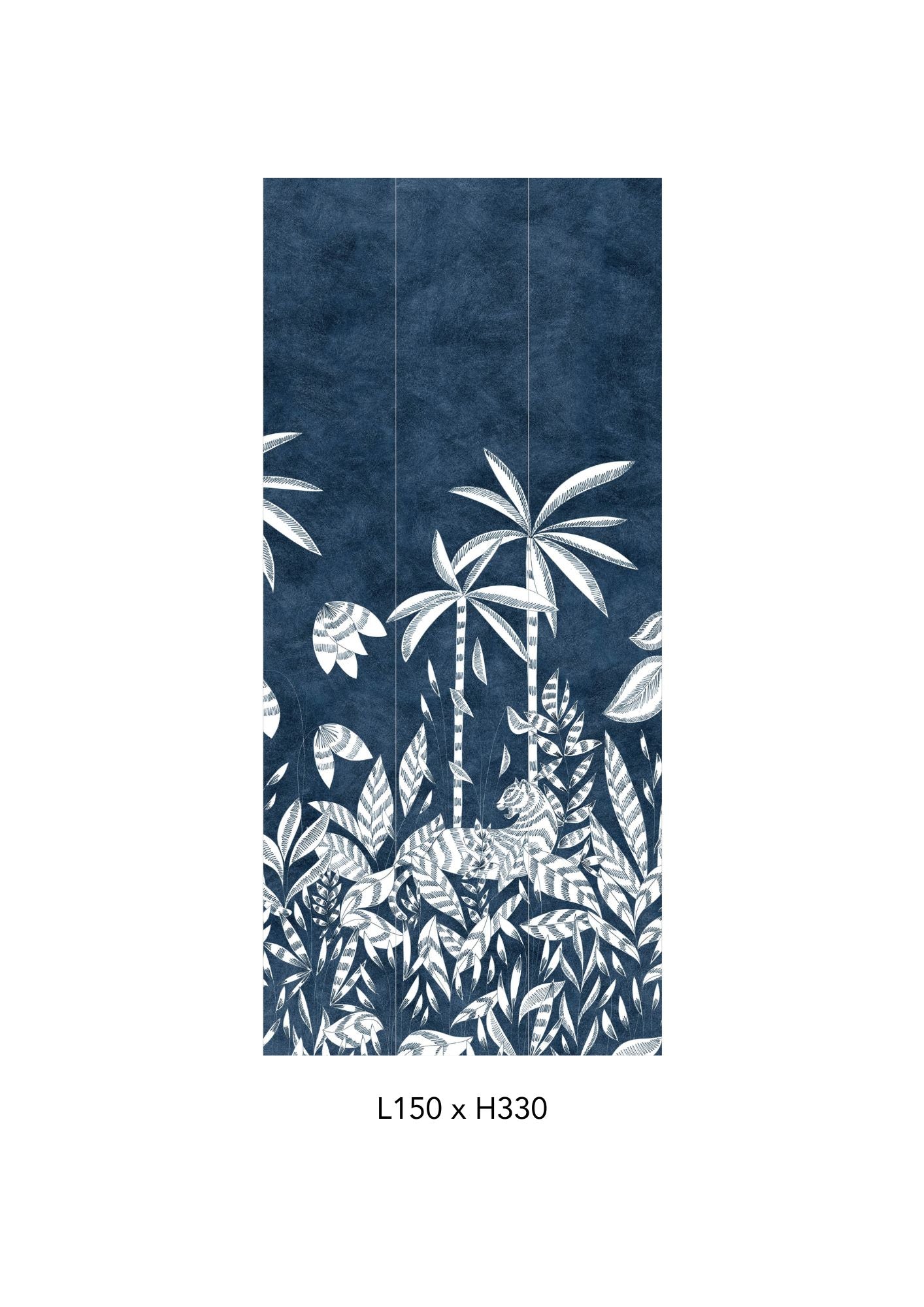 Outlet | Passiflores - Bleu - Non tessuto