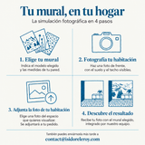 Tu mural, en tu hogar — simulación fotográfica en 4 pasos