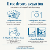 Il tuo decoro, a casa tua — simulazione fotografica in 4 passaggi