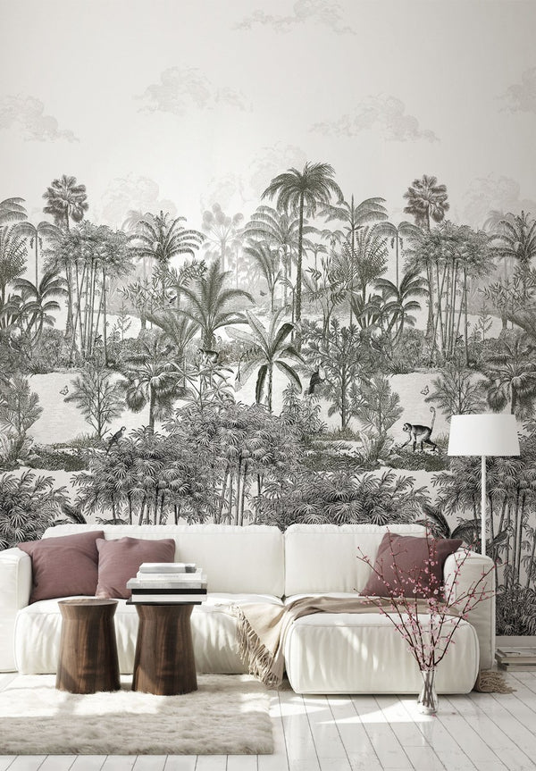 Papier peint panoramique Succulentes Naturel - Isidore Leroy