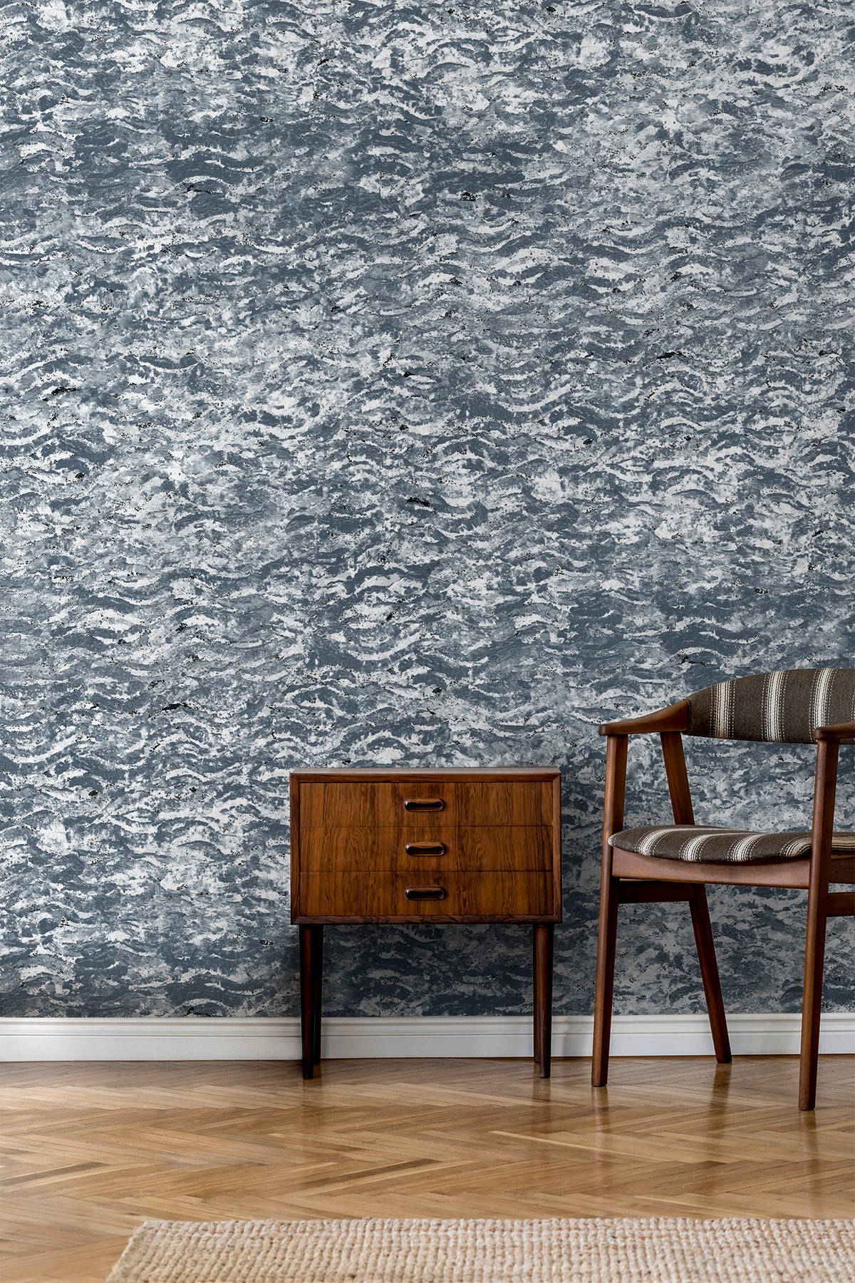 Papier Peint Belgravia AZZURRA (AG514) – Rouleau 10 M X 53 Cm, Tons Blanc Cassé Et Gris Pâle, Style Chic Et Intemporel