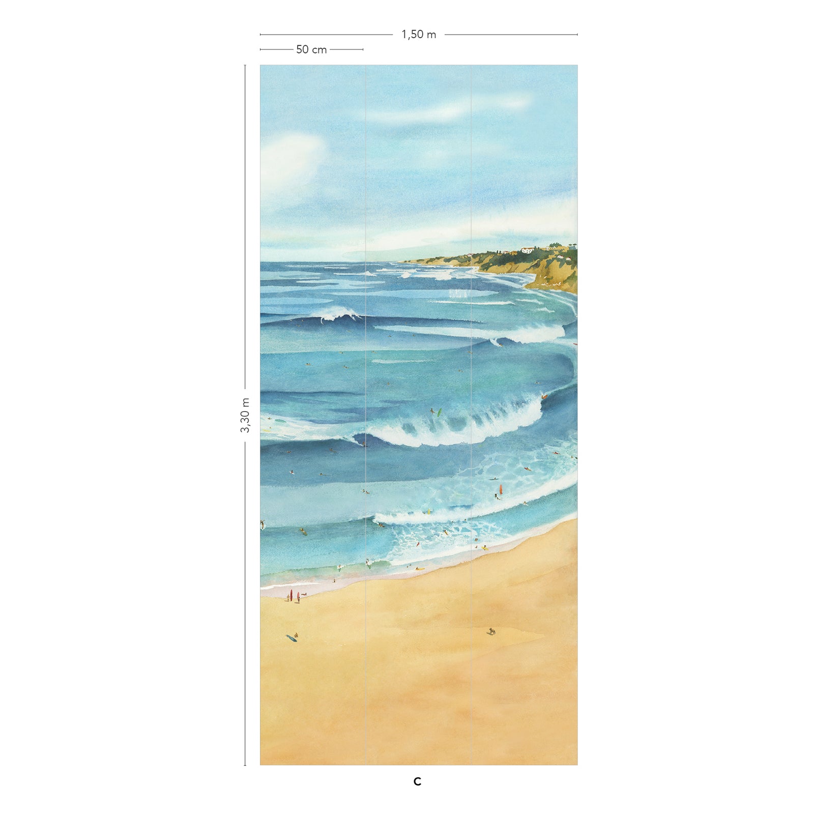 Papier Peint Panoramique | Surf – Marion Bartherotte