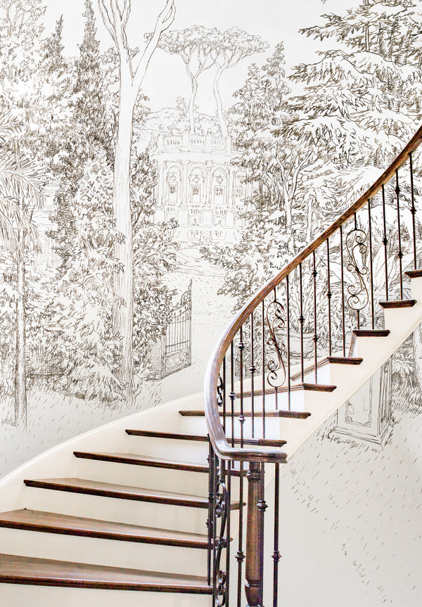 Jardin Baroque - mural a medida