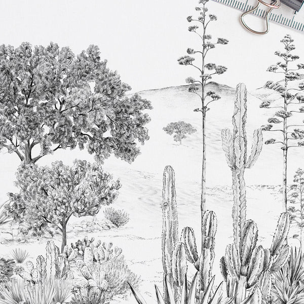 Papier peint panoramique Cactus Succulentes Naturel A+B - 1/2/3/4