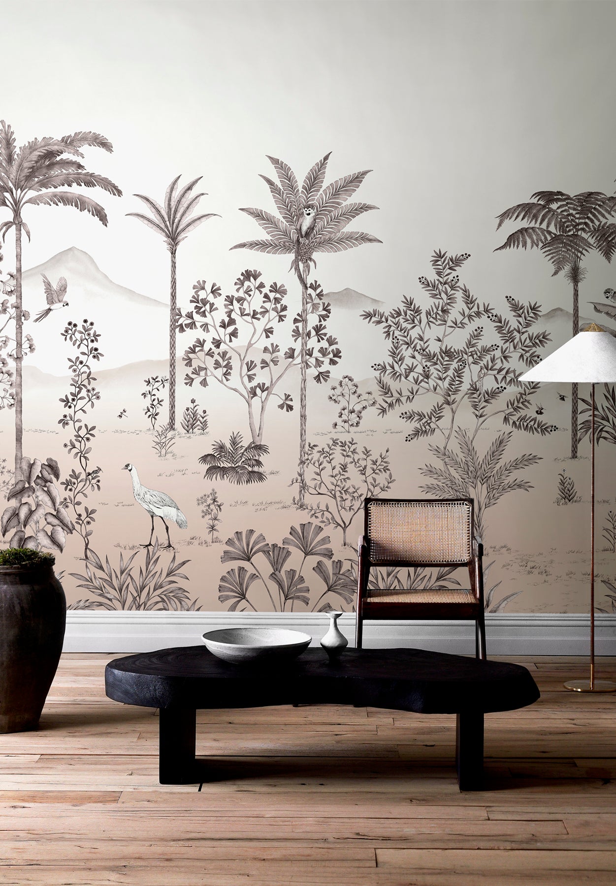 Papier Peint Sur Mesure Jardin Oiseaux | Francesco Battista