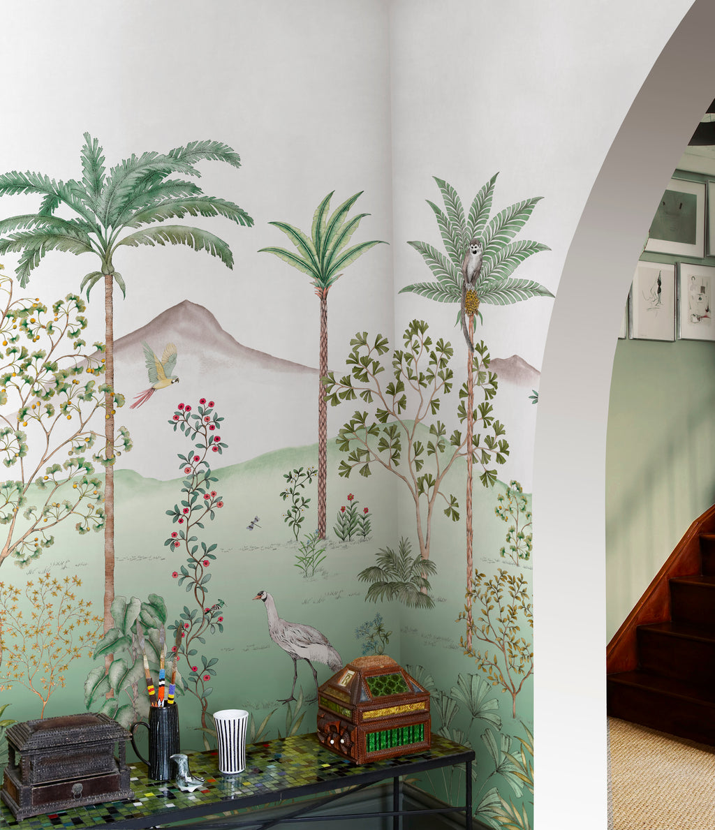 Papier Peint Panoramique | Jardin Oiseaux – Francesco Battista