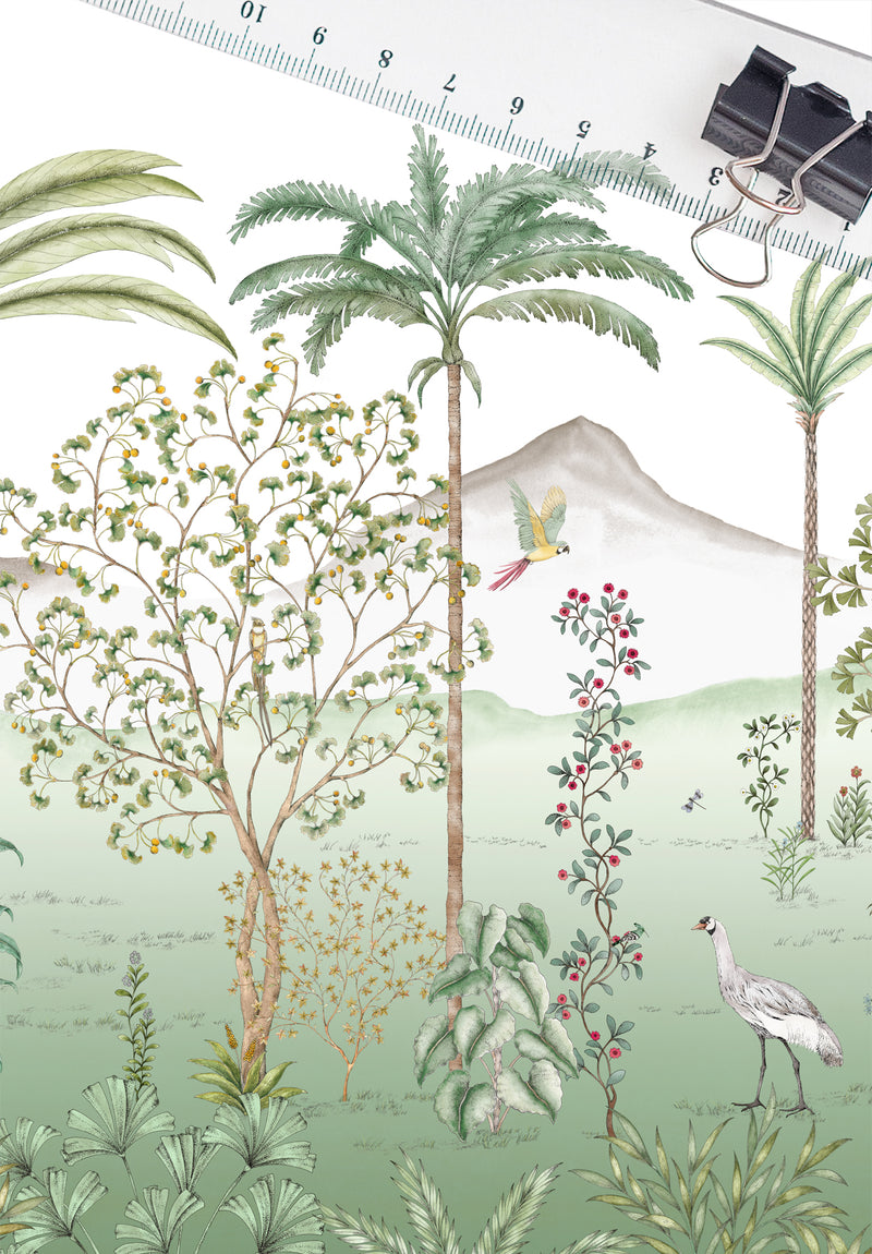 Jardin des oiseaux - Mural a medida